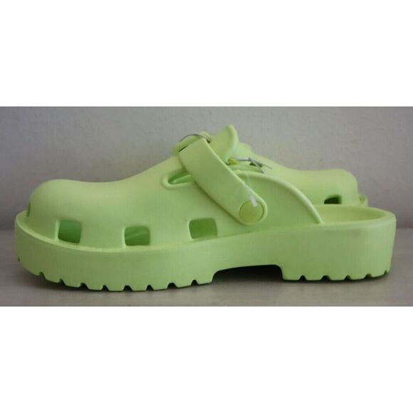 Free People Women's Sz 40 US 9 Lime Green Karlie Buckle Slip-On Clogs - Picture 7 of 7